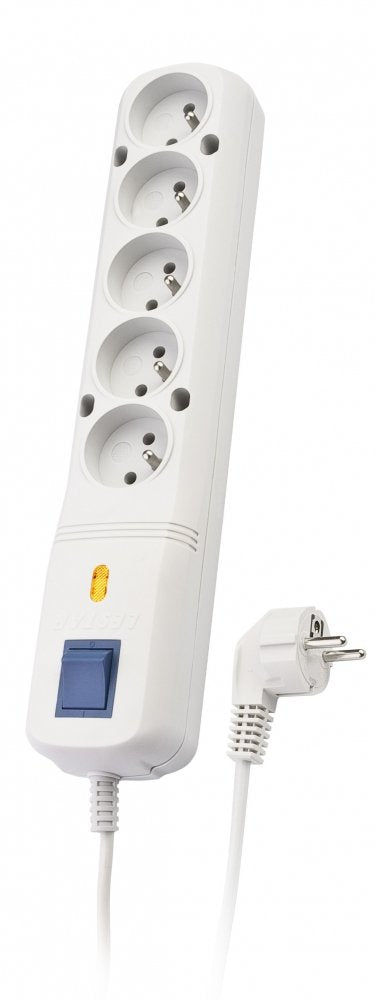 Power Strip With Protection Contra Sobretensiones LV-530W, 1L, 5,0M, Grey