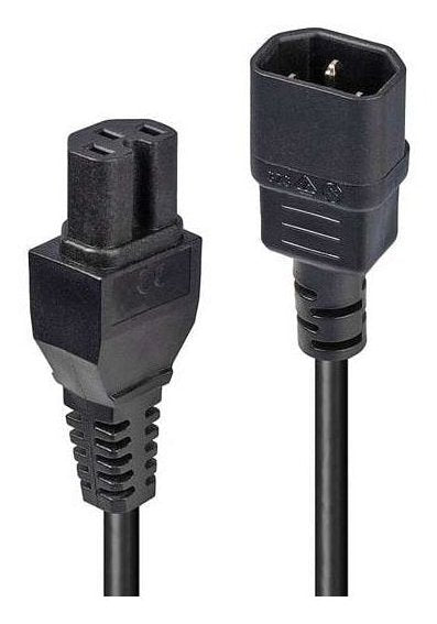 5M C14 To C15 Hot Condition Power Cable Black — image 1