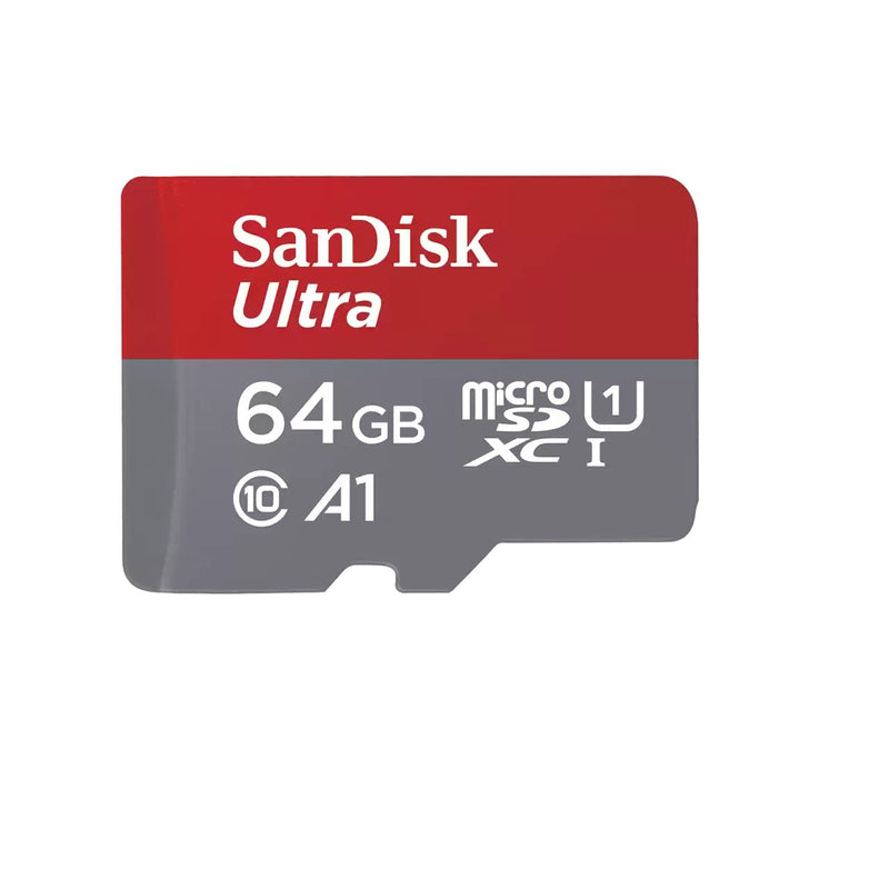 SanDisk Ultra Memory Card Flash Adapter Microsdxc a SD Included 64GB A1 / Uhs-i U1 / CLASS10 Microsdxc Uhs-i
