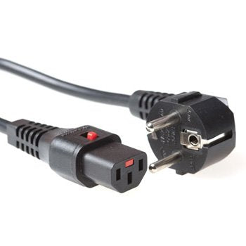 Act 3.0M Schuko Cee 7/7 - C13, M/F Black 3M CEE7/7 C13 Acoplador