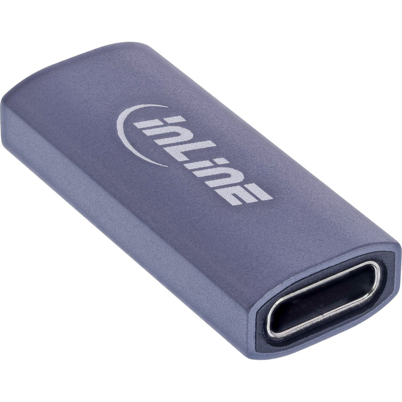 Inline® USB4 Adapter, USB-C Female/Female, Aluminium, Grey