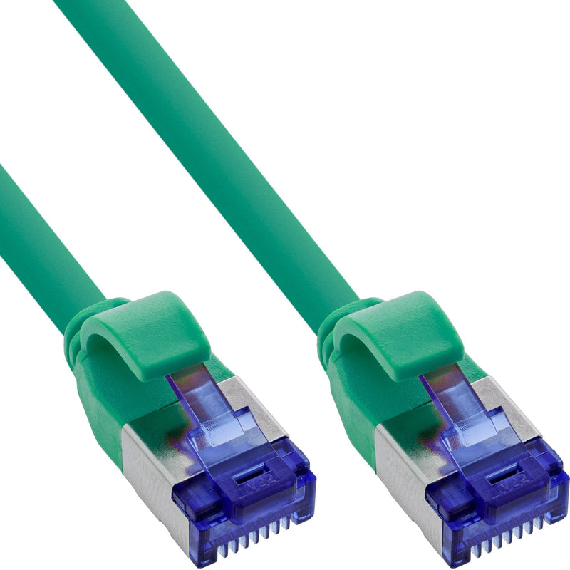 Inline® Network Cable Slim, CAT.6A, S/FTP, Tpe (lszh) Flexible, PoE, Green, 30M