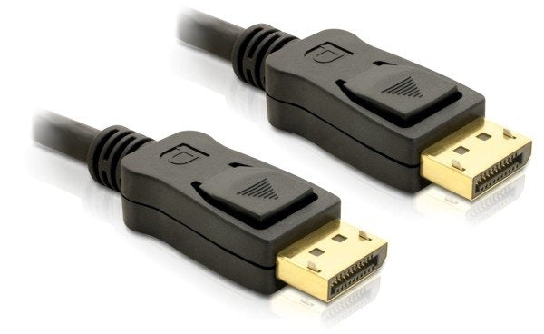 Delock Cable DisplayPort 1M M-m Gold Black