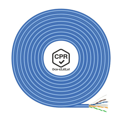 Aisens Bobina Cable RJ45 Lszh Cpr Dca CAT.6 UTP AWG24 - 100M - Blue — image 1