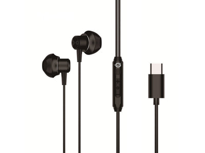 Conceptronic Headphone Intrauditivo USB-C BRENDAN04B 1.2M Microphone Controles Colour Black — image 1