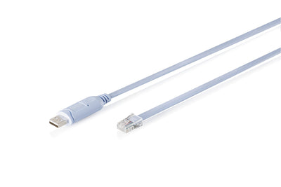 Cable Adapter Konsoli USB-A 2.0 Male RJ45 Chipset Ftdi (FT232RNL) Blue Claro 1.8M — image 1
