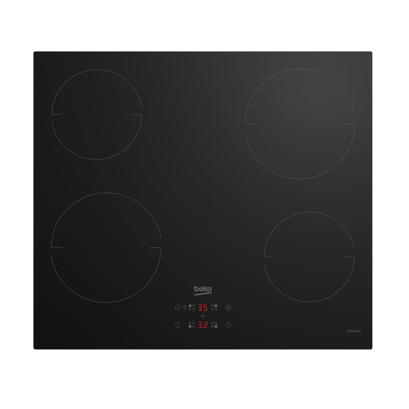 Beko Board Cocción Hii 64401MT Black Board Inducción Zona Empotrada 4 Zona (s)