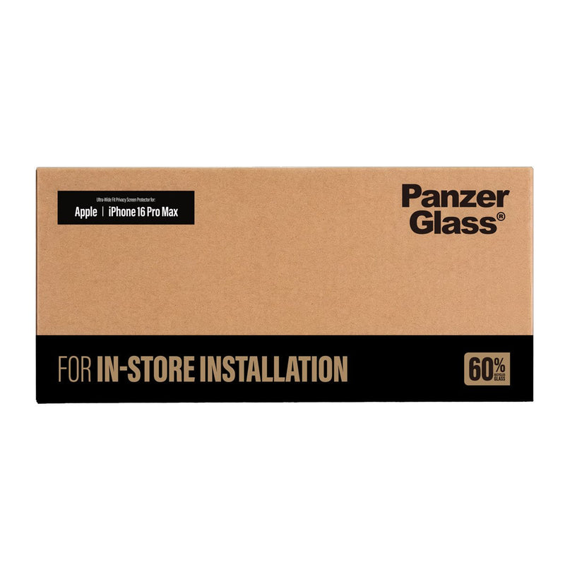 Panzerglass 2-WAY Privacy Screen Protector Apple Iphone 16 Pro Max. Ultra-wide Fit Fastfit Installationsmaschi