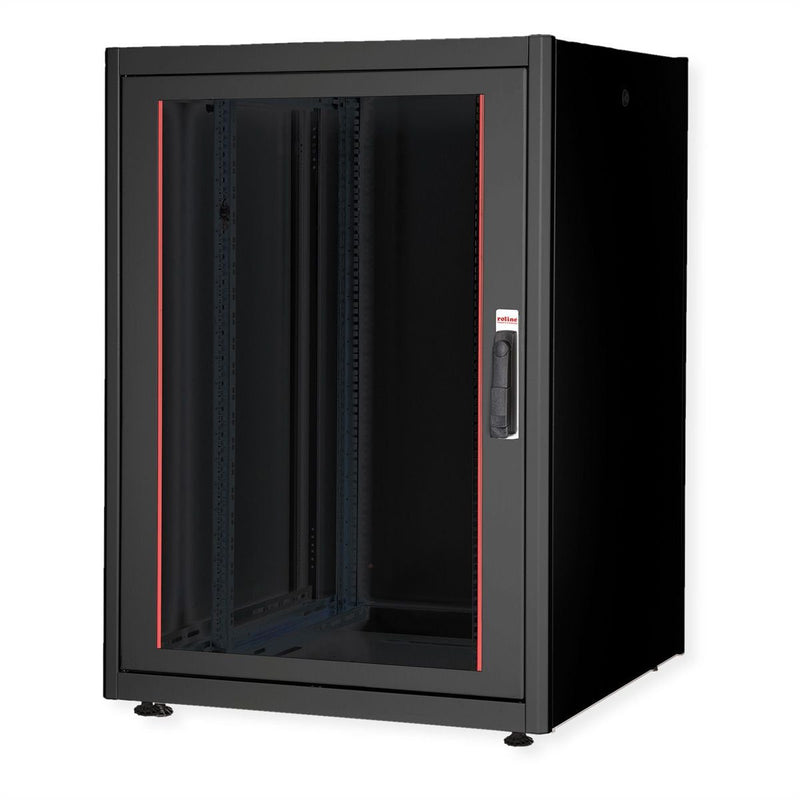 Roline 19-PULGADAS Cabinet Network Basic 22 He, 800X800 Bxt Door Glass Black