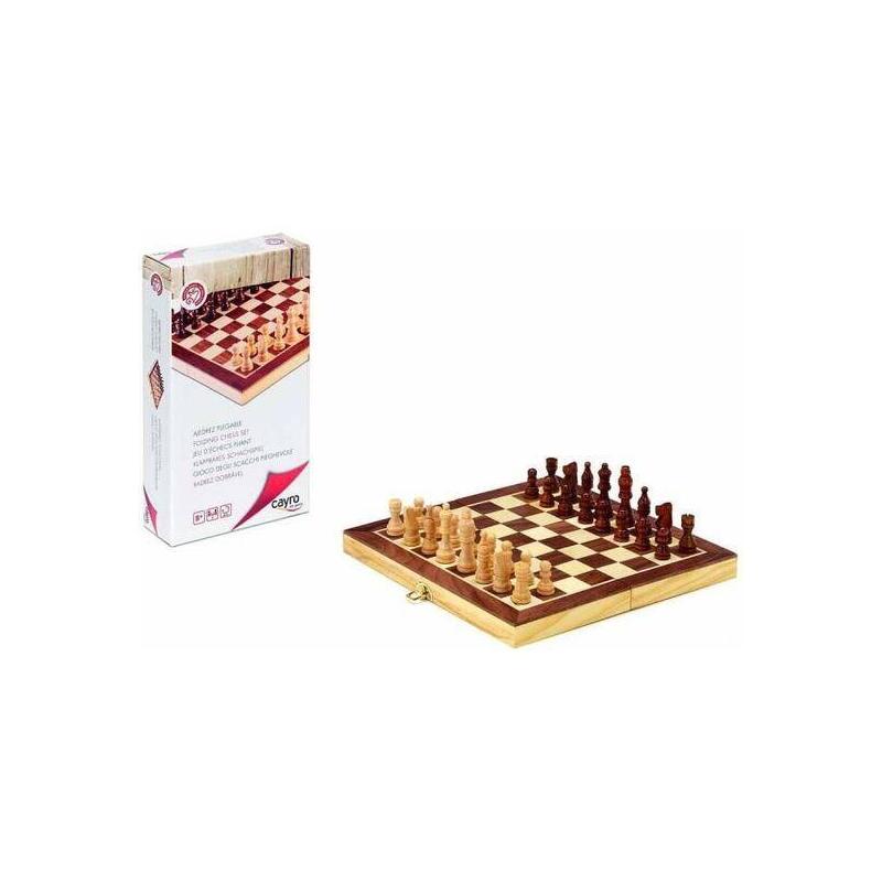 Ajedrez Marquetería Foldable 30X30 Cm Madera Fsc)