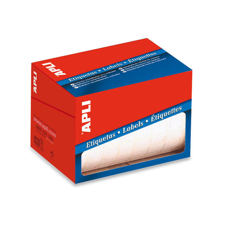 Apli Roll Labels Blancas Permanentes 38.0 X 102.0MM