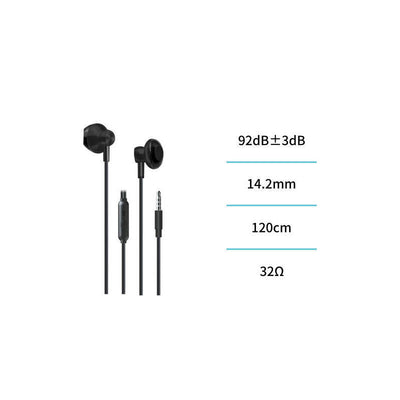 Headphone With Cable Jack 3,5MM EP3010 Black — image 1