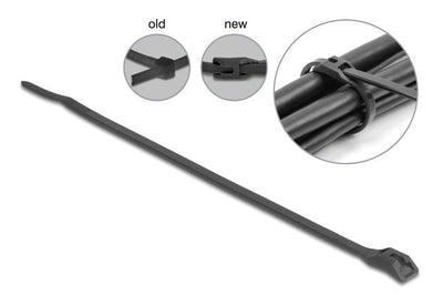 Delock 19467 Brida Cables With Cabeza Plana 150 X An 3,6MM 100 Pieces Black — image 1