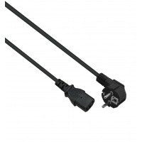 Helos Cable Power Plug Security 90 ° a C13, Black 3,0M