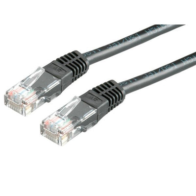 Roline 21.15.0525 Network Cable Black 0,5M CAT.5E U/UTP [UTP] (Roline CAT.5E UTP Cu Ethernet Cable Black 0.5M) — image 1
