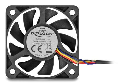 Delock Fan Axial 12V Dc, 50 X 50 X 10MM Black — image 1