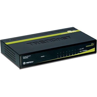 Trendnet Switch 8-PORT Gigabit Greennet /W Metal Case TEG-S80G