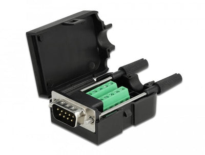 Delock Adapter Sub-d 9 Pin Male a Terminalblock 10 Pin — image 1