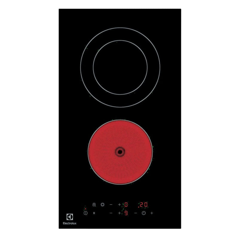 Electrolux LHR3233CK Hobs Black Integrado Cerámico 2 Zona(s)