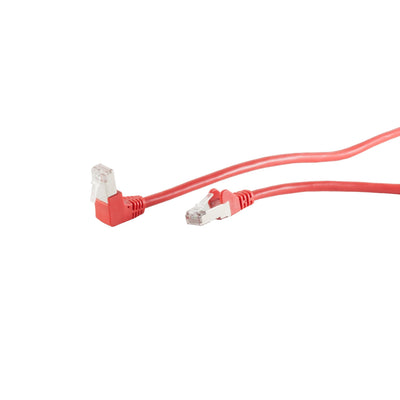 S-impuls Network Cable CAT.6 S FTP Pimf 90°-RECTO Red 15,0M — image 1