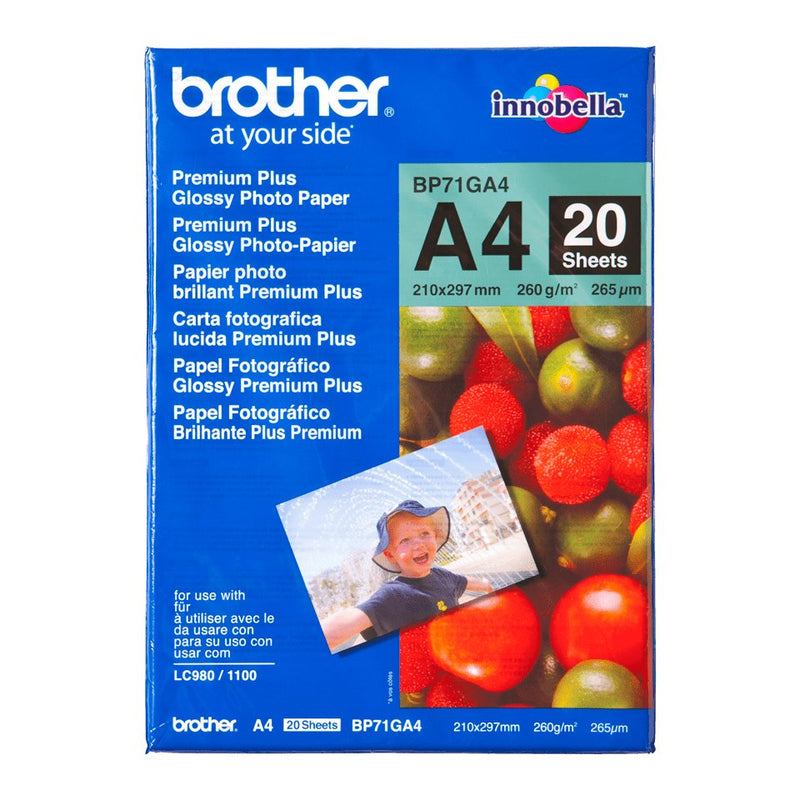 Brother Paper Fotografico Glossy Premium A4