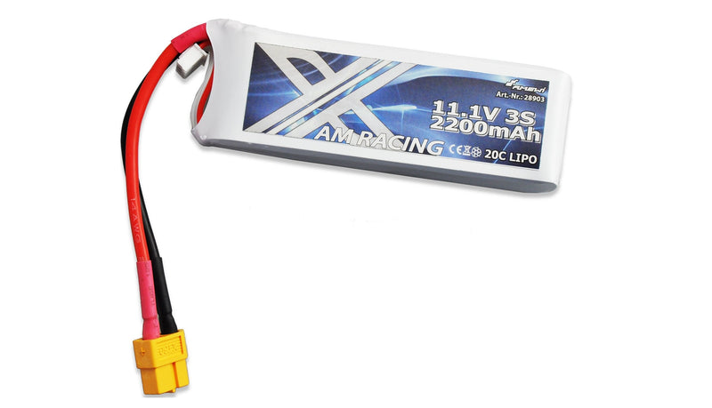 Amewi Battery Lipo Battery 3S 11,1V 2200MAH 20C Softcase, XT60