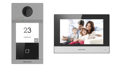 Hikvision DS-KIS604-S(C) Sistema Intercomunicación Video 2 MP 17,8CM (7) Black Grey Silver — image 1