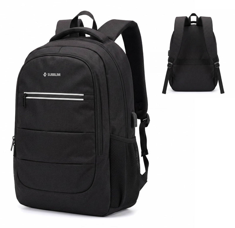 Subblim Backpack City Plus Backpack Laptops Up To 15.6' Port USB Black