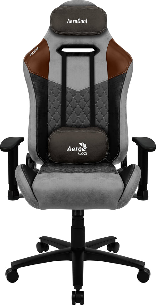 Aerocool Chair Gaming Duke Aerosuede Universal Black Brown Grey — image 1