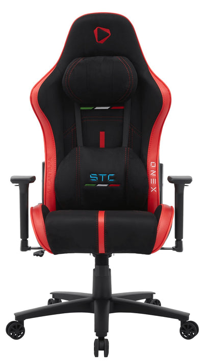 Chair Gaming Onex Stc Alcantara L Series - Black Red — image 1