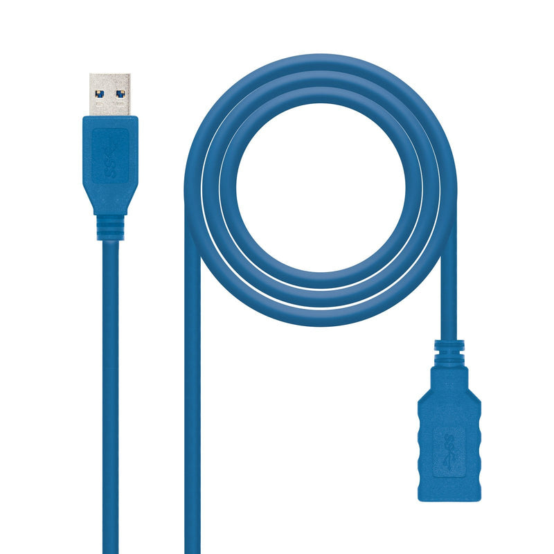 Nanocable USB Cable -a 3.0 Male a USB-A Female 1M - Blue