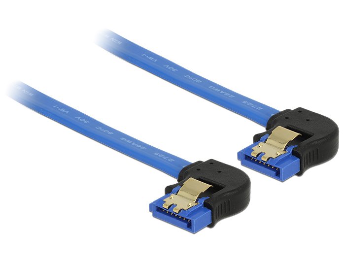 Delock Cable SATA 6GB/S Female Unten Angular SATA Buchs