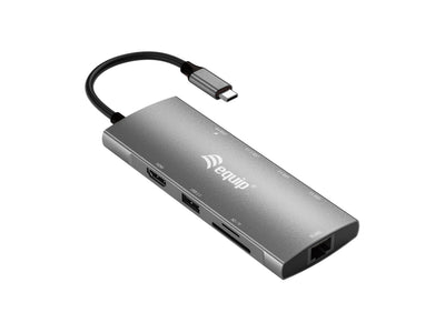 Equip Dock Usb-c-hdmi, Gigabit Lan, USB 3.0, 100WPD, SD TF 0,25M — image 1