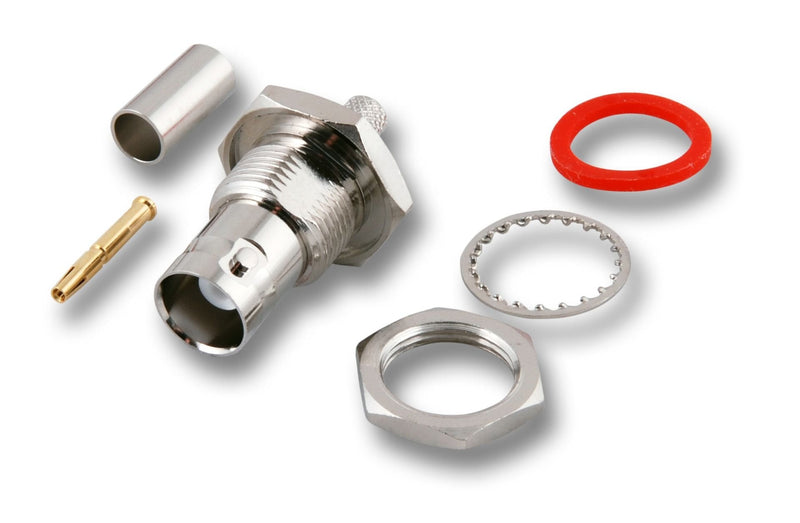 Efb BNC Connector Female Recessed Crimpversion RG58 50 Ohm With Masseisolation