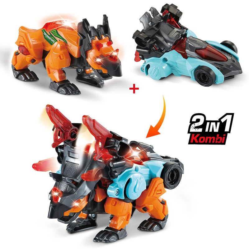 Vtech Switch & Go Dinos - Combo Triceratops, Figure Toy 80-582164