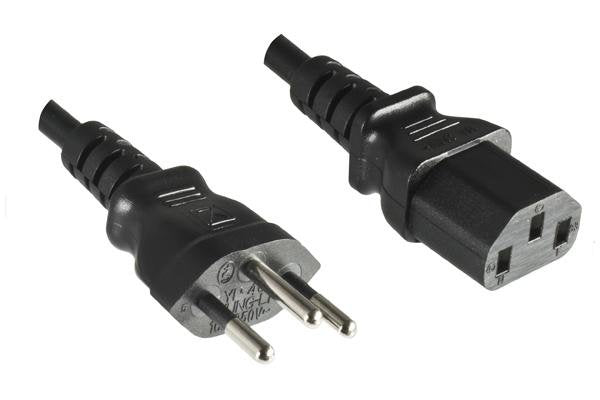 Dinic Cb-n-s-i Cable Transmisión Black 1,8M Plug Type J C13 Acoplador