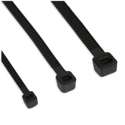 Inline Cable Ties Long 300MM Wide 4,8MM Black 100 Units — image 1