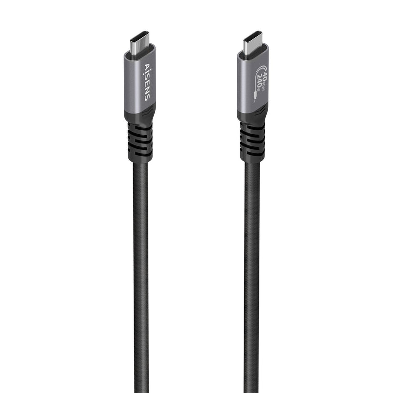 Aisens USB Cable 4.0 Type-c A156-0993 USB Type-c Male USB Type-c Male Up To 240W 40Gbps 50CM Black