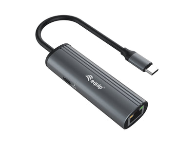 Equip Adapter USB-C - RJ45 10/100/1000 + Pd Adapter 0.15M Gr — image 1