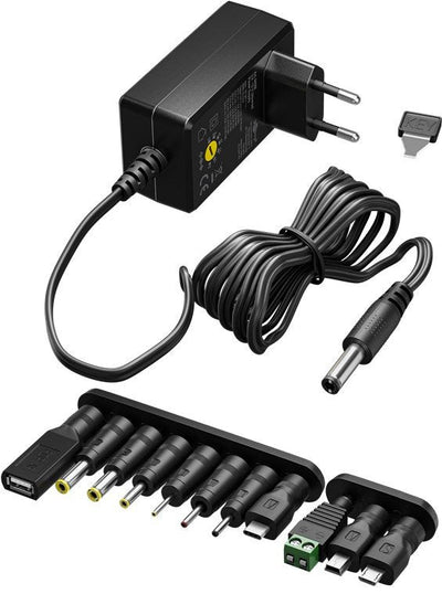 Goobay 64568 Power Supply Universal 3V - 12V, Max. 12W, Black — image 1