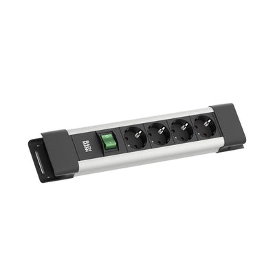 Bachmann Connectus 4XCEE7 3, 1XSCHALTER 2,0M CEE7 7 Grey — image 1
