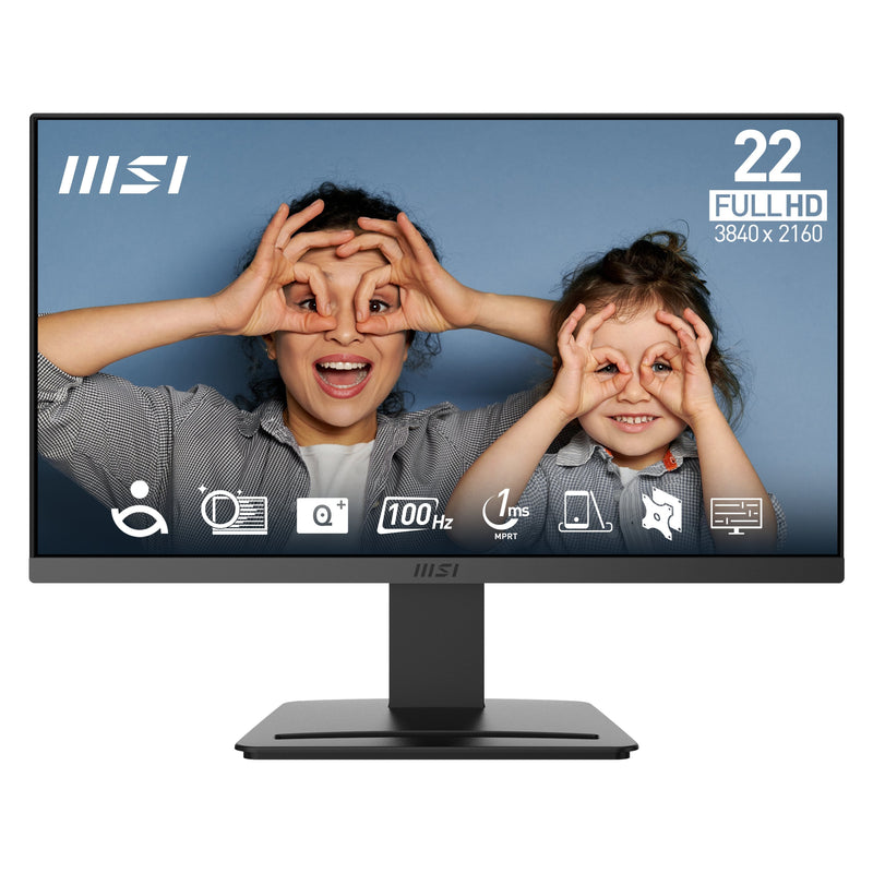 MSI Monitor Pro MP223 E2 21.5VA FHD 100HZ 4MS HDMI DP