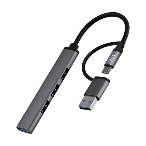 Tnb Hub USB-A & USB-C Ultra Slim Vers 4x USB-A - Aluminium