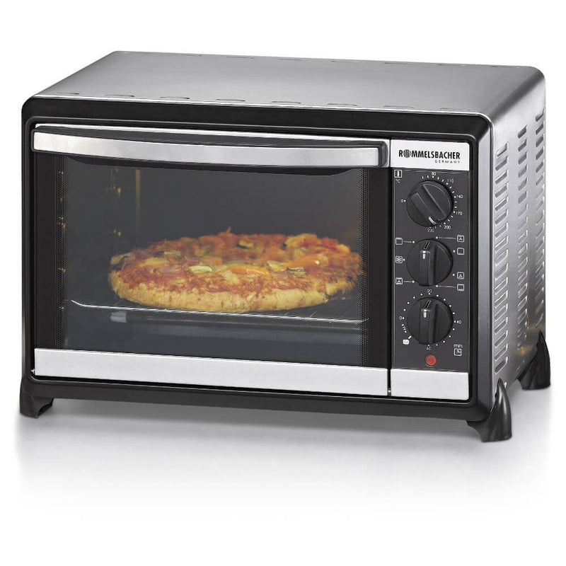 Rommelsbacher Horno Bg 1055/ Y 18 L Negro Acero Inoxidable Parrilla, Mini Horno Plata/Negro 18 L, Negro Ste