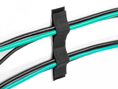 Delock 19098 Sujetadores Cables With Fabric Self-adhesive 110MM X An 20MM Set Of 10 Pieces Negras — image 1