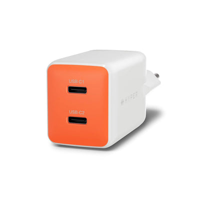 Targus Hyperjuice Flex Power Supply GaN 45W 2x USB-C Orange — image 1