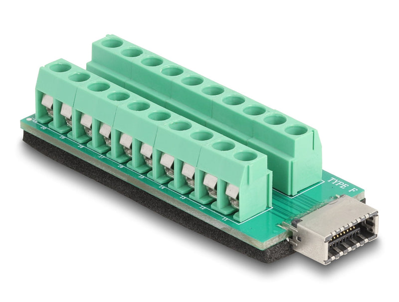 Delock USB Type And Key a Connector Female a Terminalblock Adapter 20 Pin