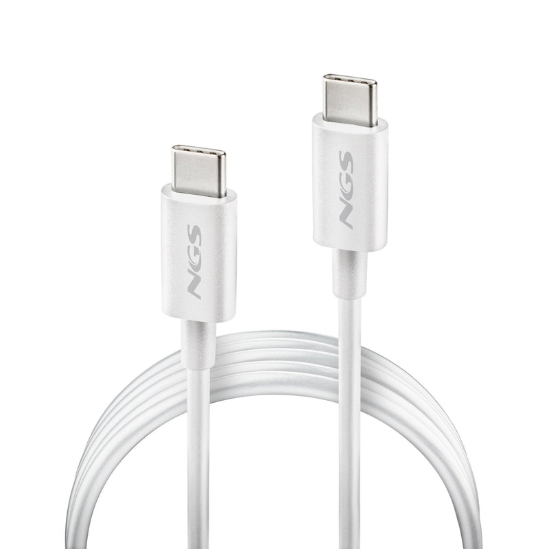 Ngs USB Cable 2.0 Type-c Zyro 60W-1 USB Type-c Male USB Type-c Male Up To 60W 480Mbps 1M White