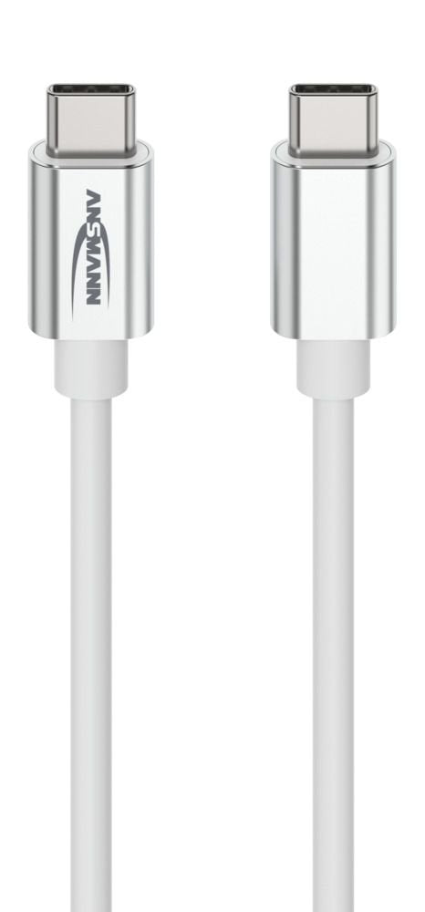 Ansmann Cable Datos And Charging USB Type-c a Type-c White 1,2M