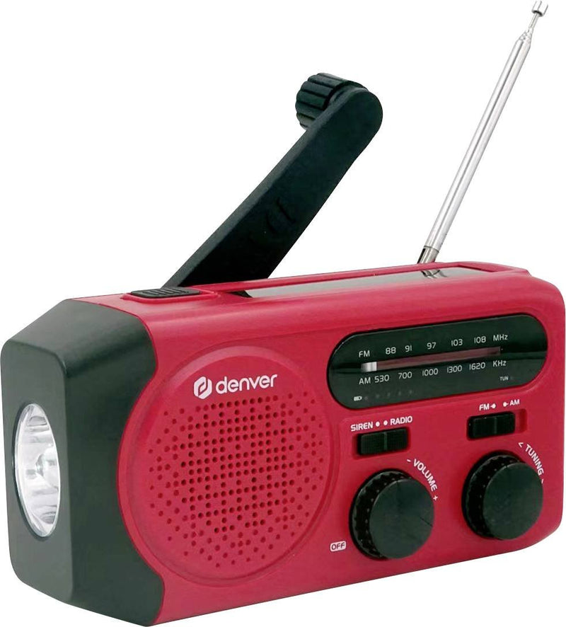 Denver SCR-2010 Emergency Radio Ión Litio 2000MAH Red